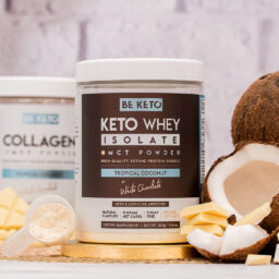 Isolato Proteico Keto con MCT – Cocco e Cioccolato Bianco 300g