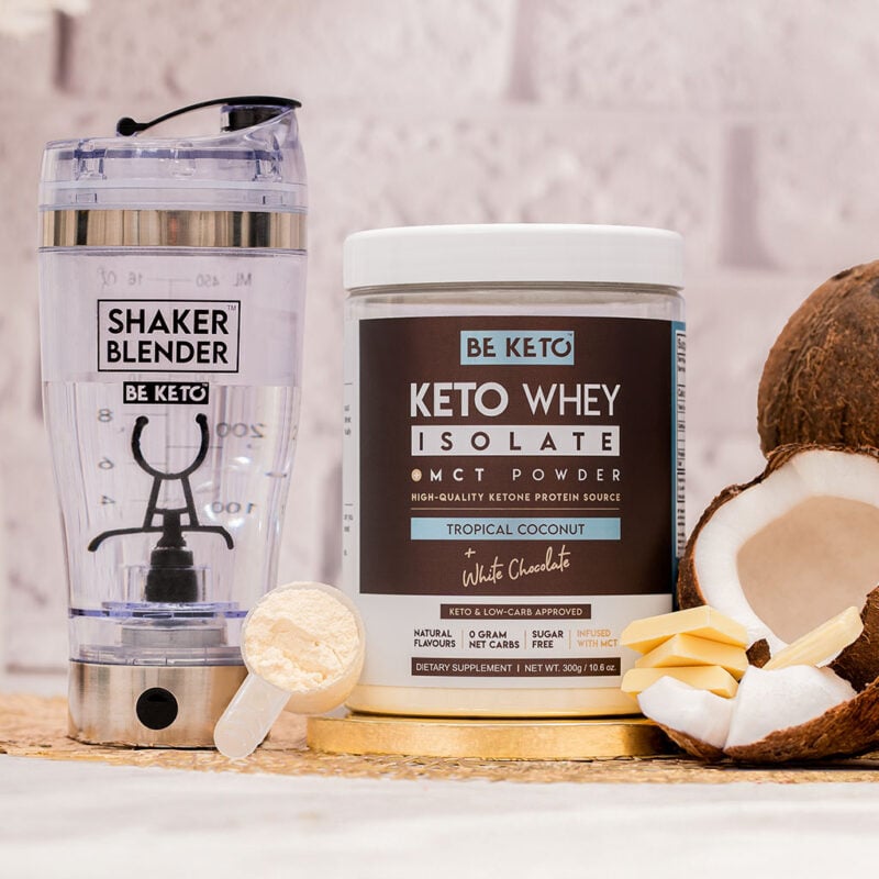 Isolato Proteico Keto con MCT – Cocco e Cioccolato Bianco 300g