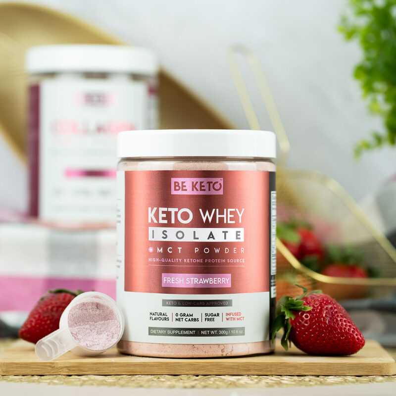 Isolato Proteico Keto con MCT – Fragola Fresca 300g