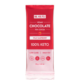 Cioccolato Keto Vegano con Olio MCT – Lampone Selvatico 80g