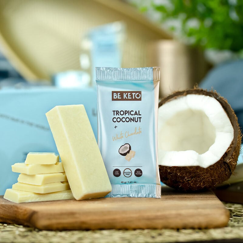 Barretta Keto – Cocco e Cioccolato Bianco 40g Barretta Keto – Cocco e Cioccolato Bianco 40g