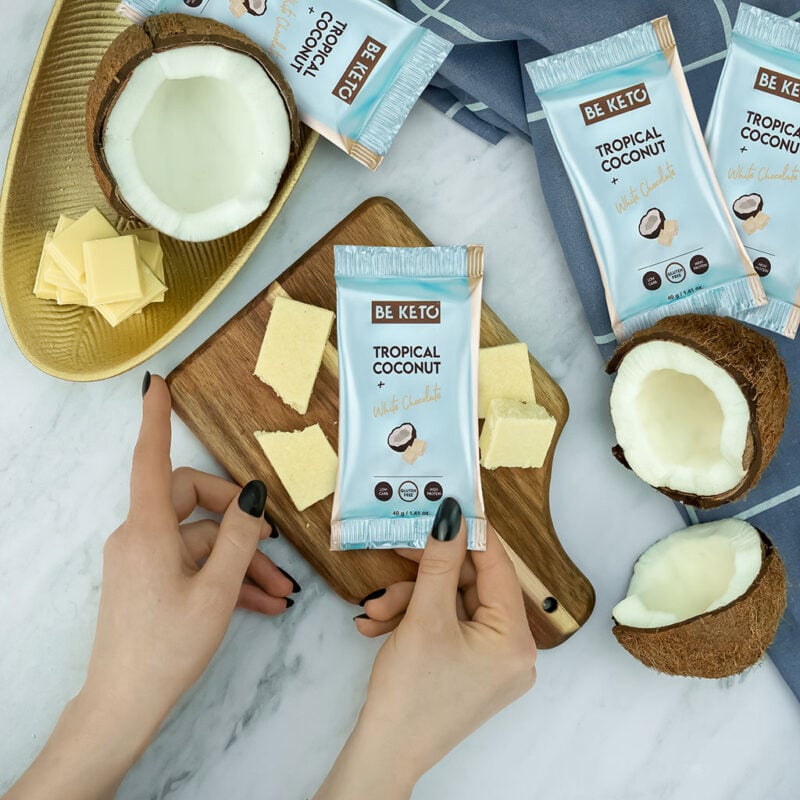 Barretta Keto – Cocco e Cioccolato Bianco 40g Barretta Keto – Cocco e Cioccolato Bianco 40g