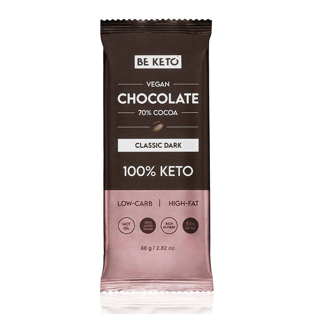 Cioccolato Keto Vegano con Olio MCT – Fondente Classico 80g