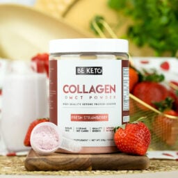 Collagene Keto con olio MCT – Fragola Fresca 300g Collagene Keto con olio MCT – Fragola Fresca 300g