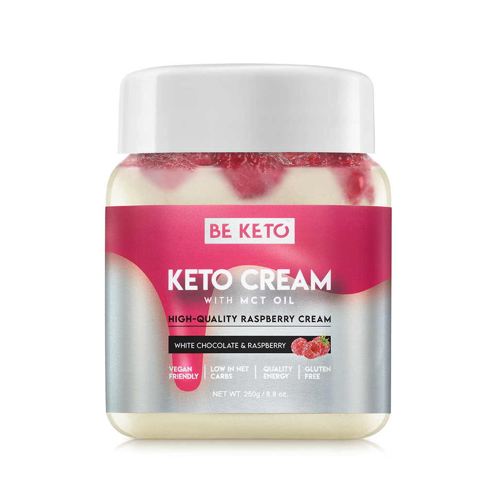 Crema Keto – Cioccolato Bianco e Lampone 250g