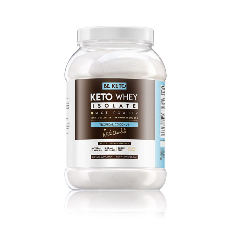 Isolato Proteico Keto con MCT – Cocco e Cioccolato Bianco 800g