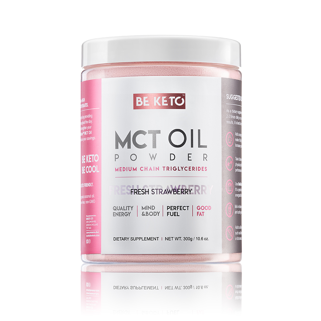 Olio MCT in Polvere – Fragola Fresca 300g