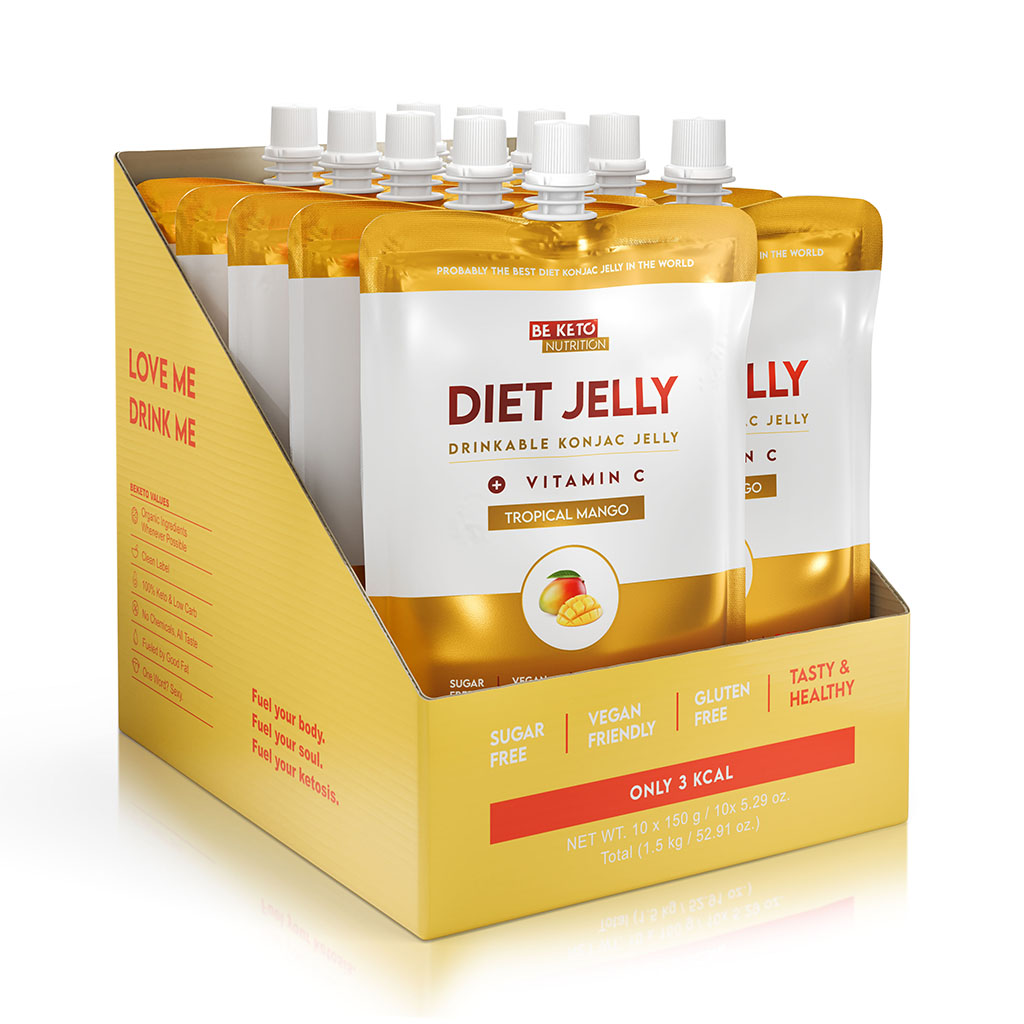 Set di Gelatine Dietetiche Konjac 5 pezzi Gelatina Dietetica Konjac 5 pezzi – Mango Tropicale