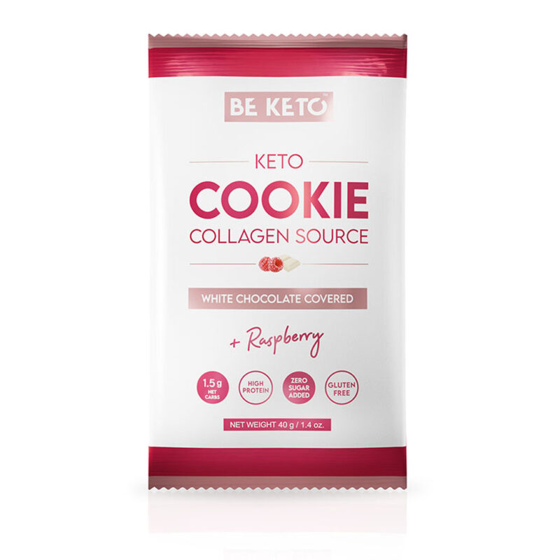 Biscotto Keto – Cioccolato Bianco e Lampone 40g Biscotto Keto – Cioccolato Bianco e Lampone 40g