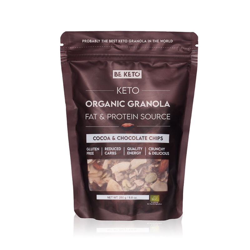 Granola Keto Biologica - Cacao con Scaglie di Cioccolato 250g