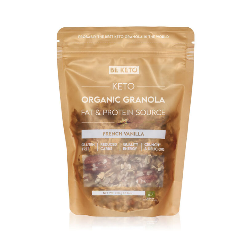 Keto Granola Vanilla 1024x1024px (1) Granola Keto Biologica - Vaniglia Francese 250g