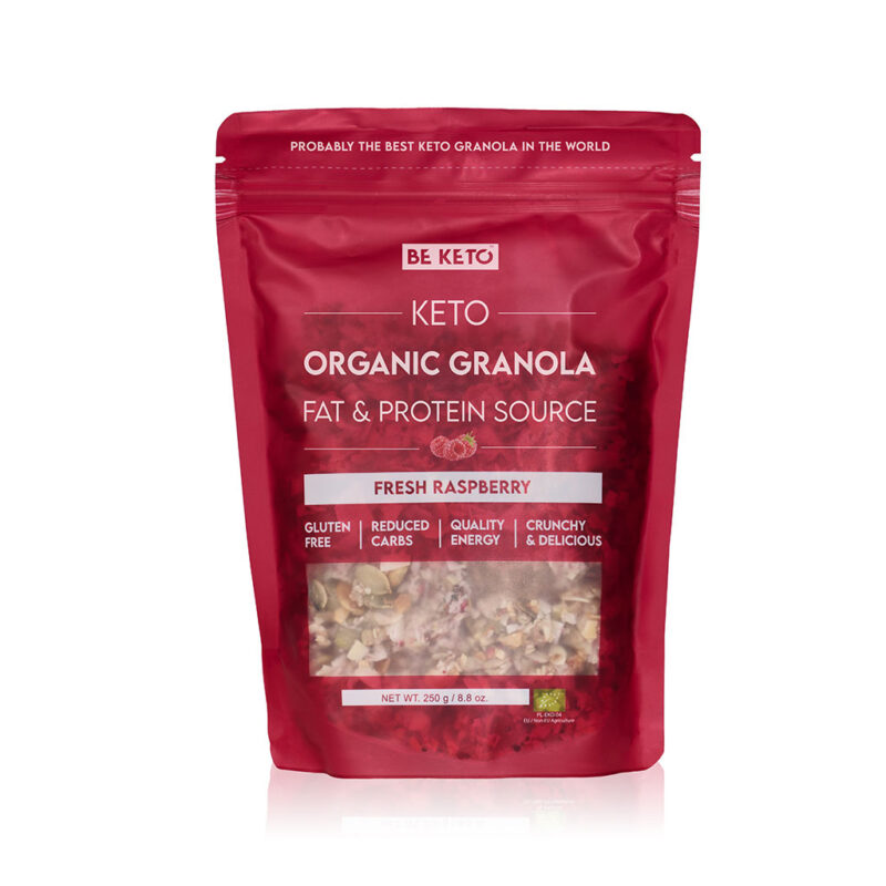 Granola Keto Biologica - Vaniglia Francese 250g Granola Keto Biologica - Lampone Fresco 250g