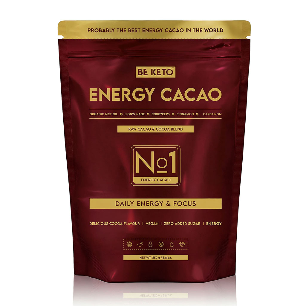 Cacao Cerimoniale – Energy (Olio MCT & Lion's Mane & Cordyceps) – Cannella & Cardamomo 250g