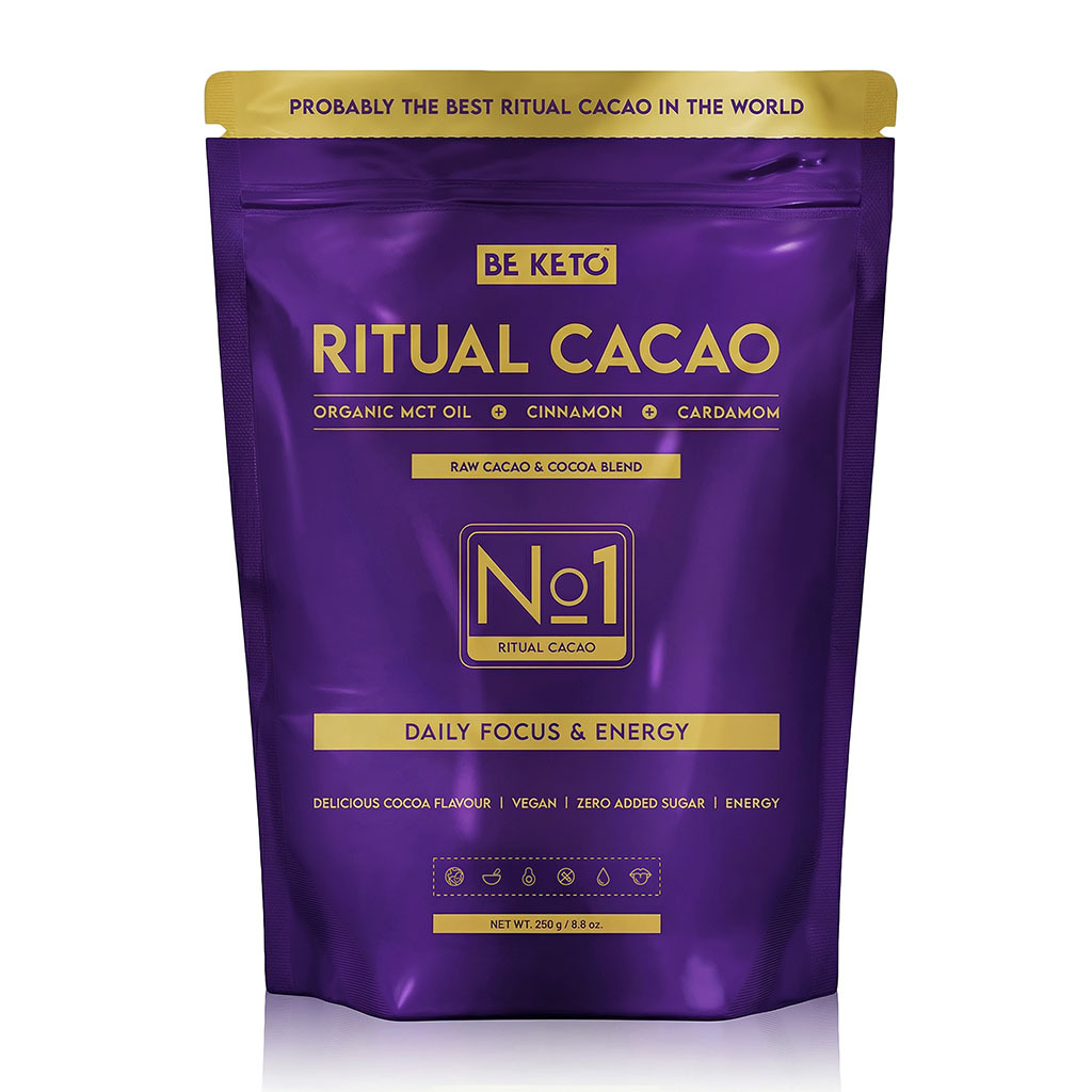 Cacao Cerimoniale – Ritual (Olio MCT & Fibra di Acacia) – Cannella & Cardamomo 250g