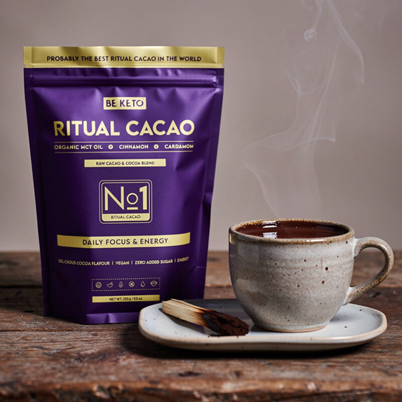 Cacao Cerimoniale – Ritual (Olio MCT & Fibra di Acacia) – Cannella & Cardamomo 250g