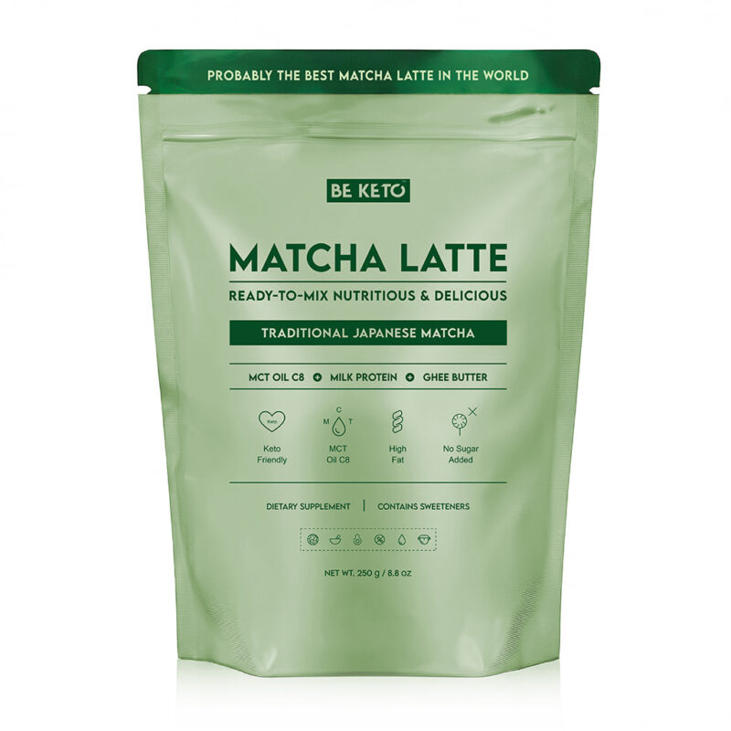 Matcha-Latte-Traditional.jpg Matcha Latte (Olio MCT C8 & Proteine & Ghee) – Giapponese Tradizionale 250g
