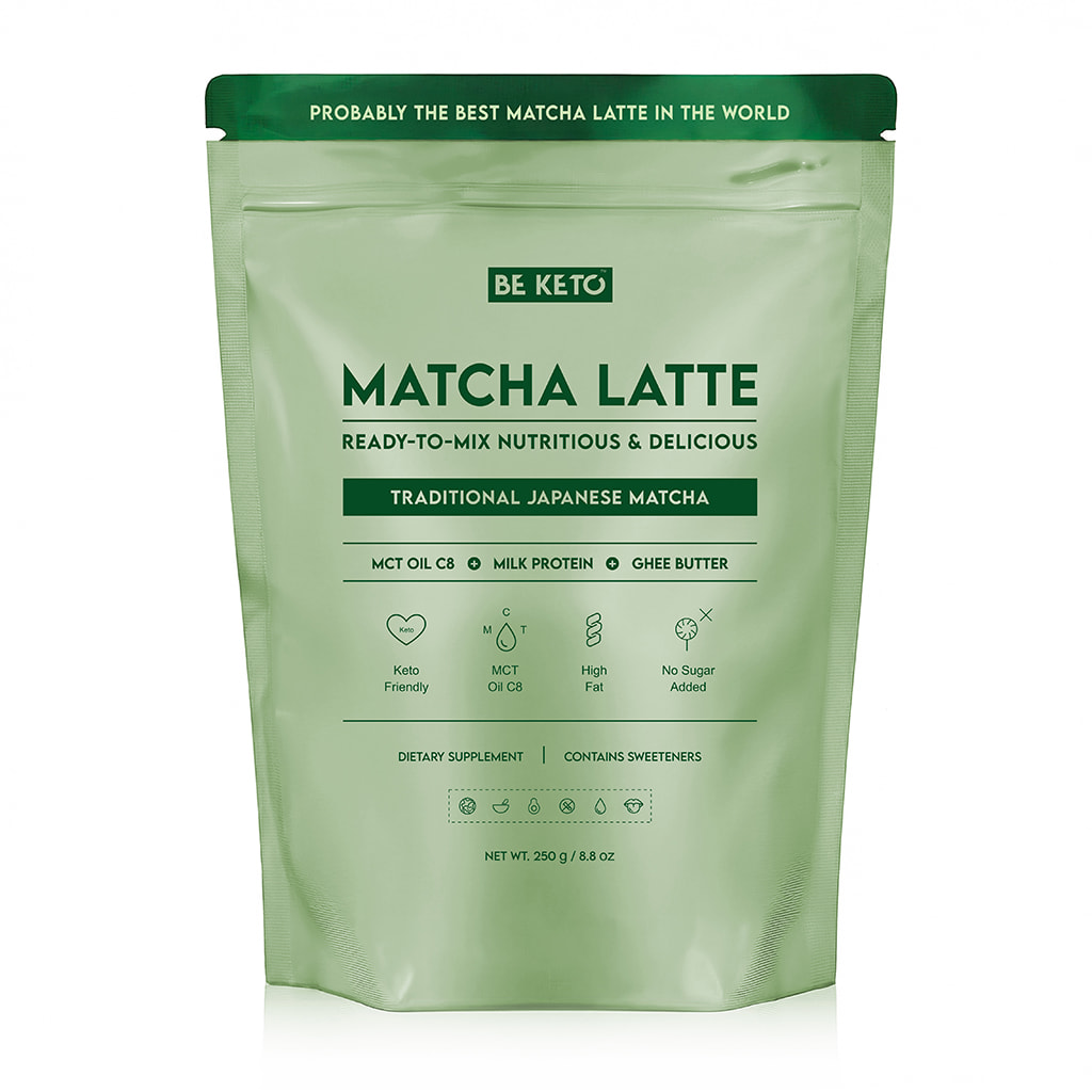 Matcha Latte (Olio MCT C8 & Proteine & Ghee) – Giapponese Tradizionale 250g