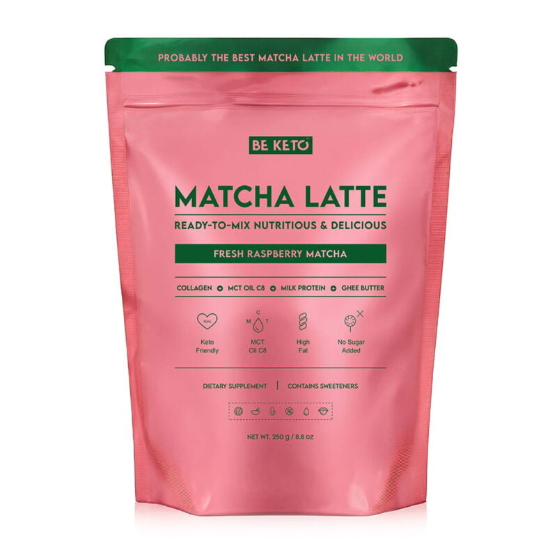 Matcha Latte (Olio MCT C8 & Collagene & Ghee) – Lampone Fresco 250g