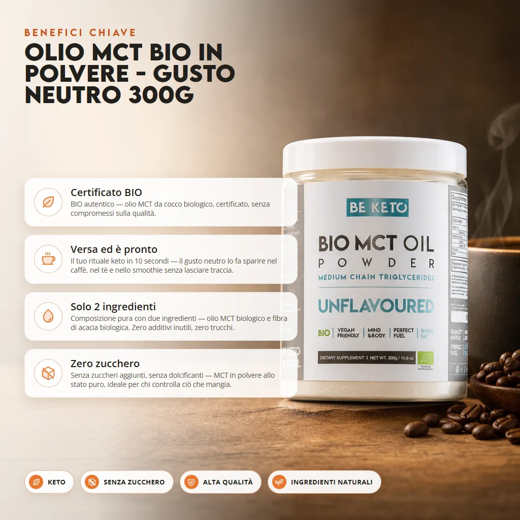 Olio MCT in Polvere BIO – Non Aromatizzato 300g