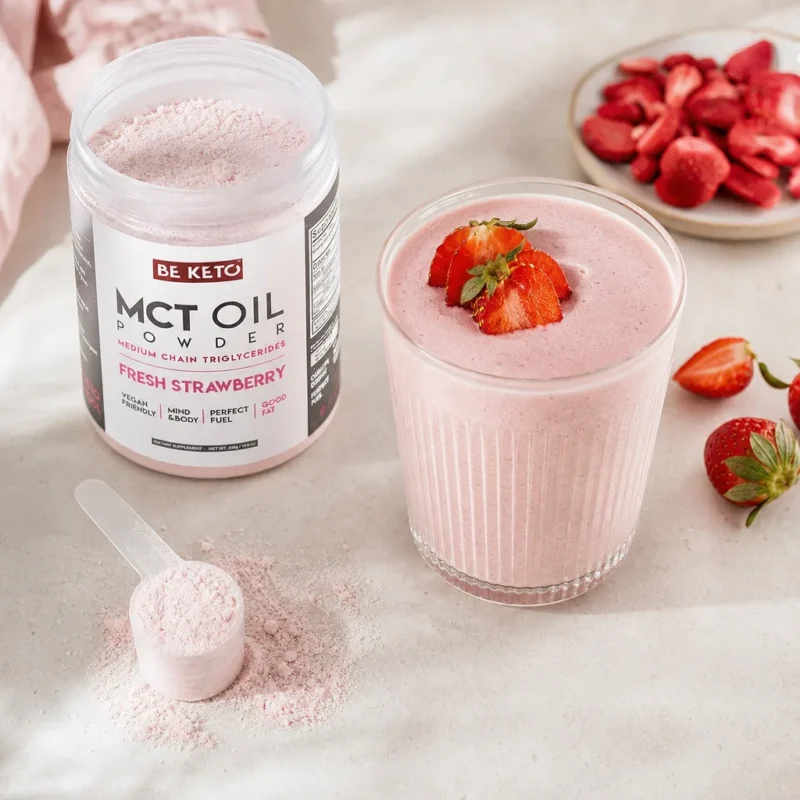 Olio MCT in Polvere – Fragola Fresca 300g
