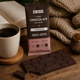 Cioccolato Keto Vegano con Olio MCT – Fondente Classico 80g – Lifestyle 3 Cioccolato Keto Vegano con Olio MCT – Fondente Classico 80g