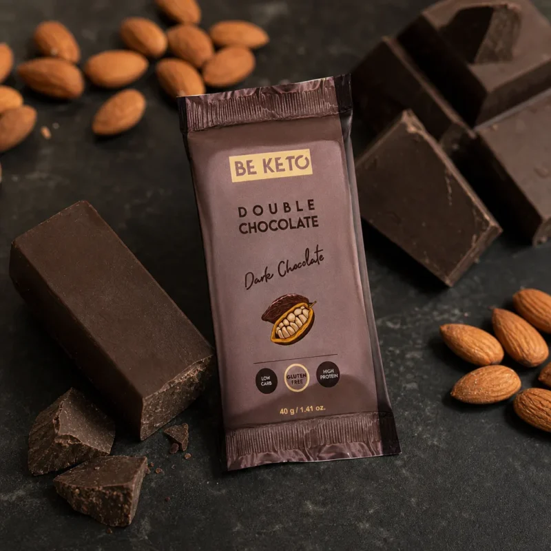 Barretta Keto – Doppio Cioccolato 40g
