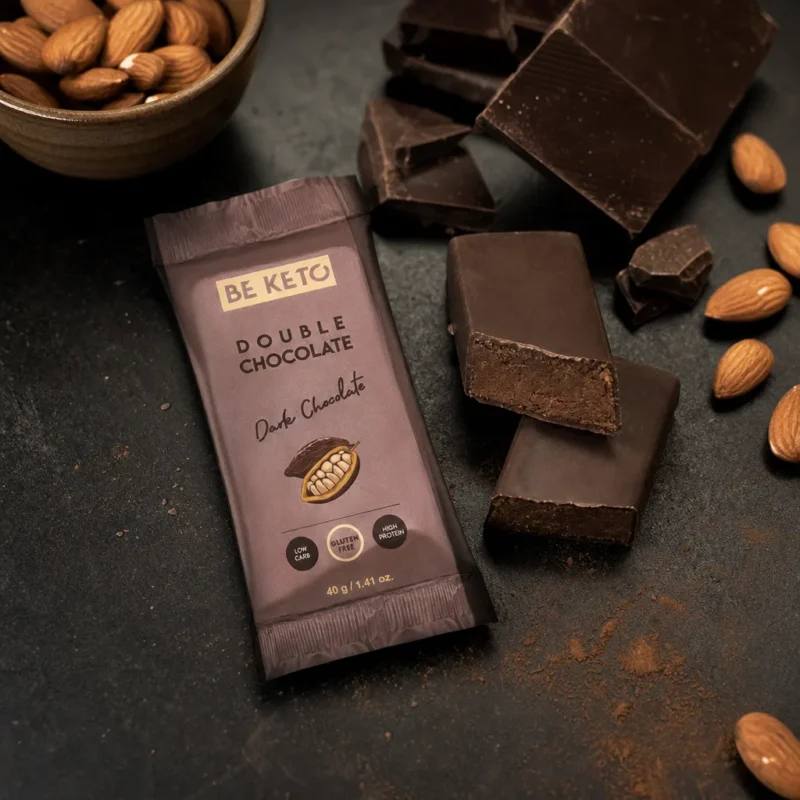 Barretta Keto – Doppio Cioccolato 40g