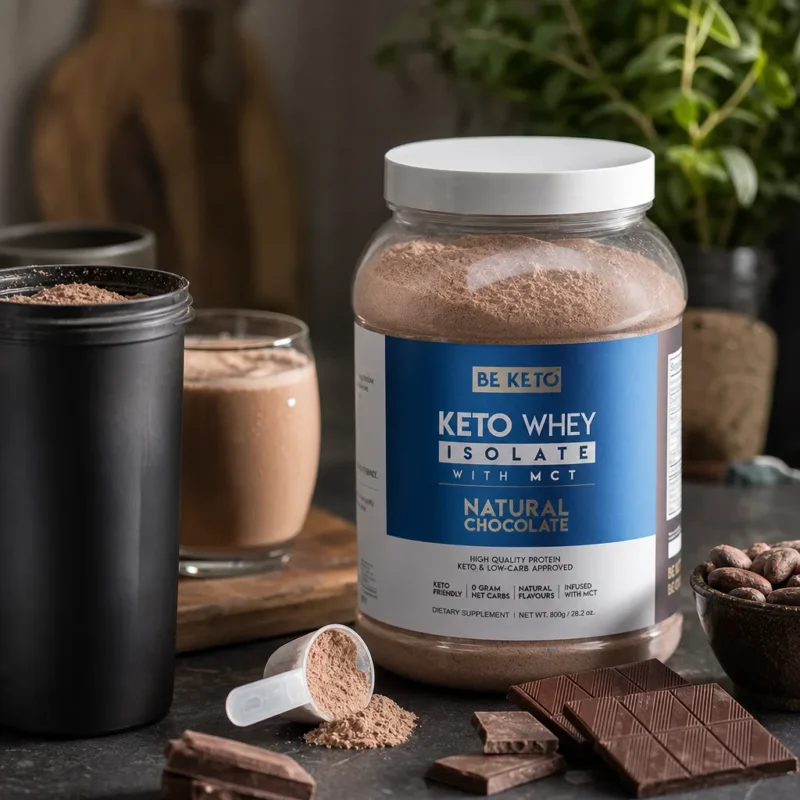 Isolato Proteico Keto con MCT – Cioccolato Naturale 800g