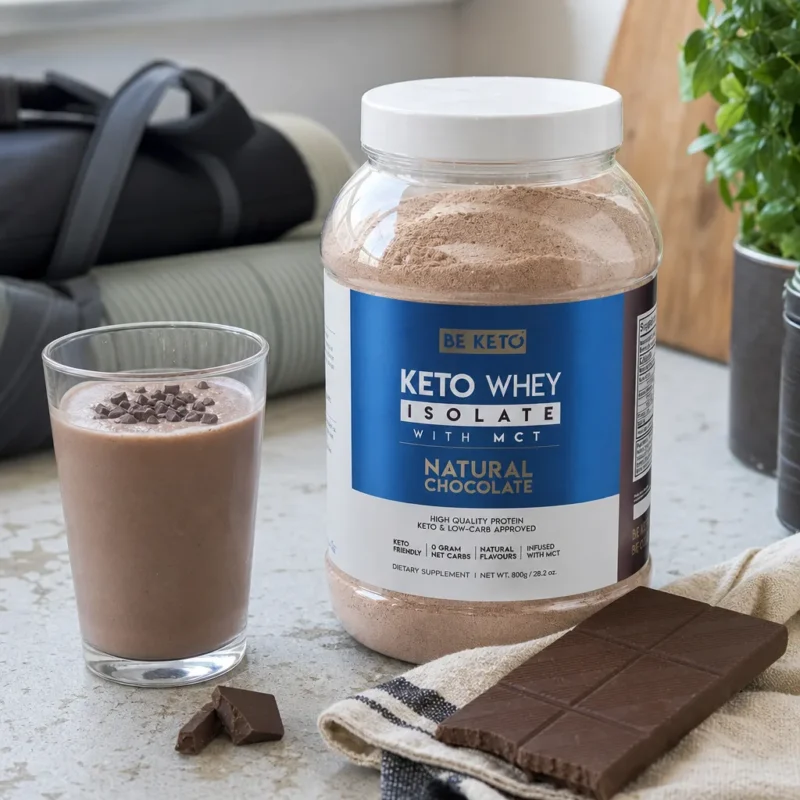 Isolato Proteico Keto con MCT – Cioccolato Naturale 800g