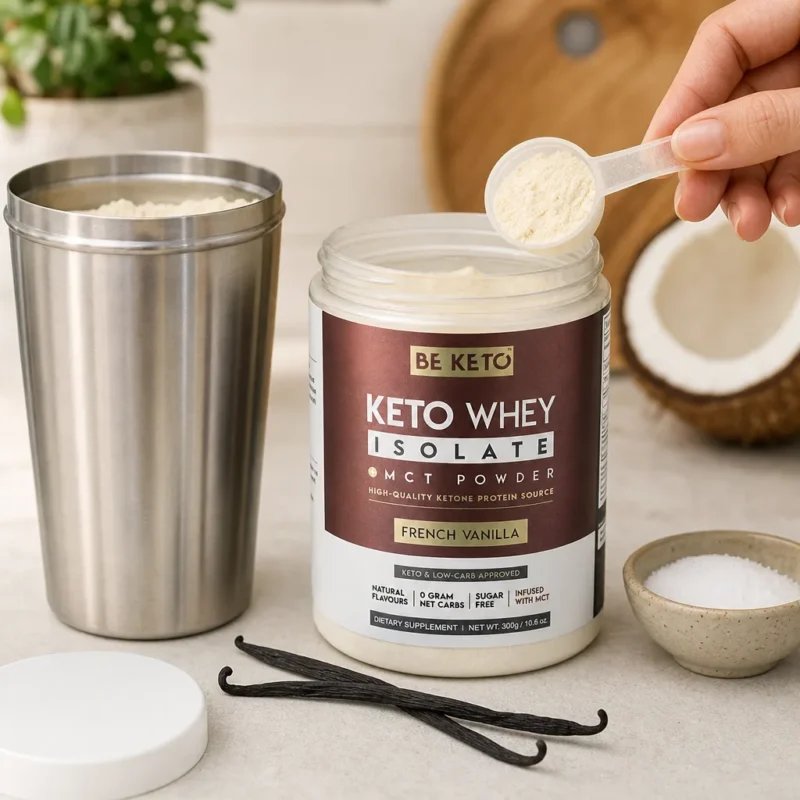 Isolato Proteico Keto con MCT – Vaniglia Francese 300g