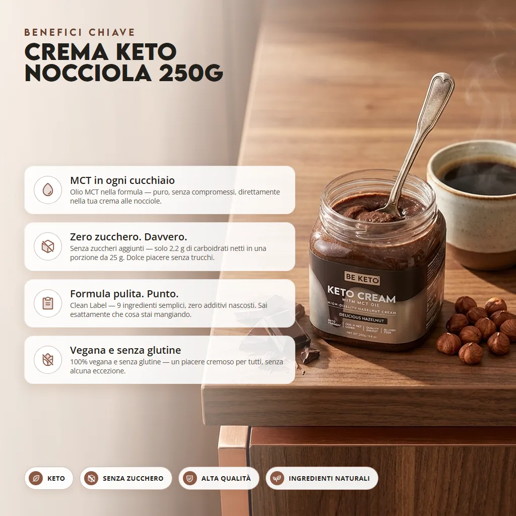 Crema Keto – Nocciola Deliziosa 250g