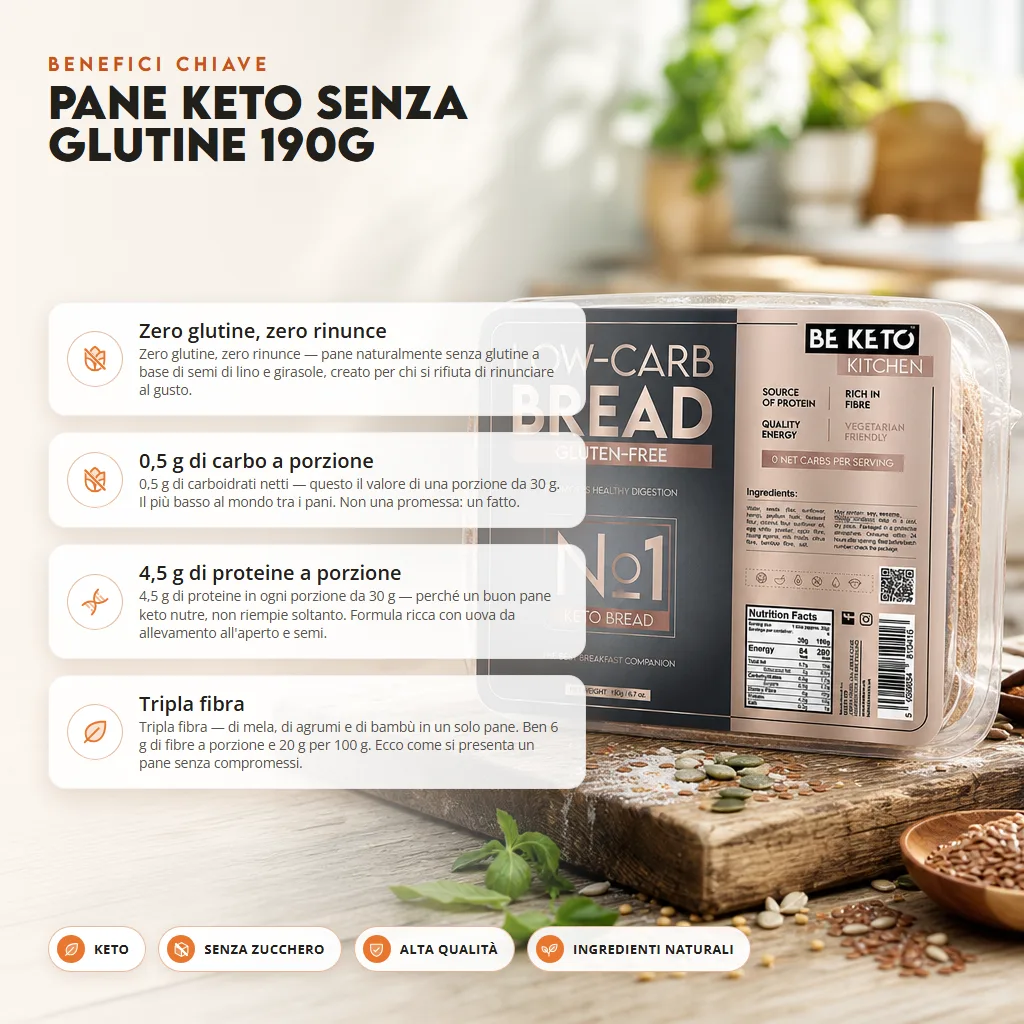 Pane Keto Senza Glutine 190g
