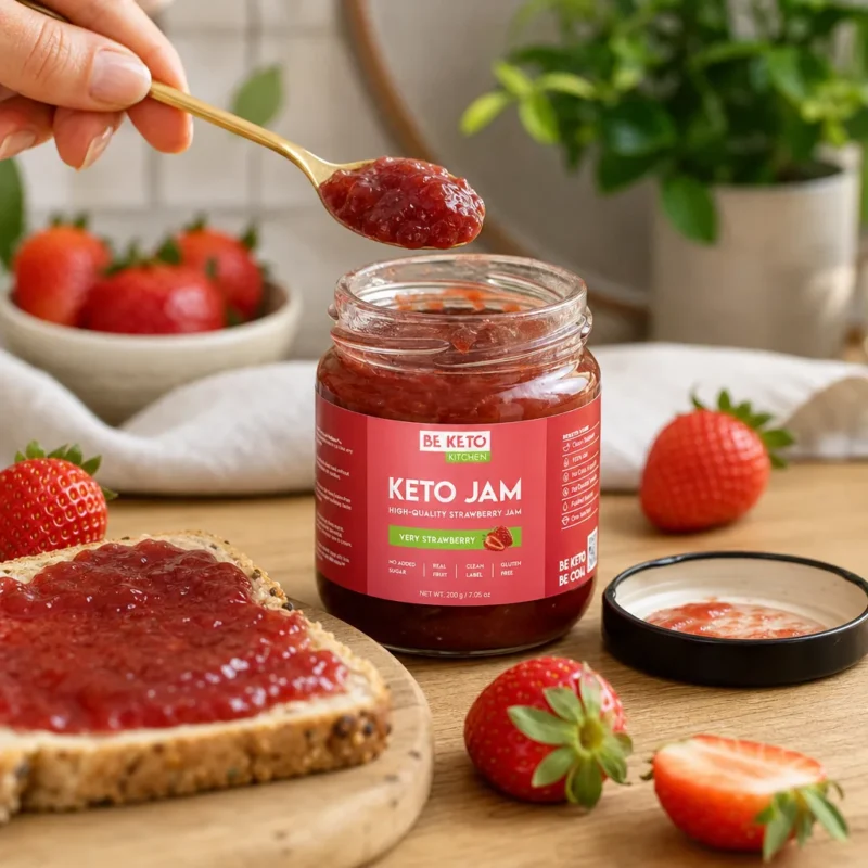 Marmellata Keto – Extra Fragola 200g – Lifestyle 1 Marmellata Keto – Extra Fragola 200g