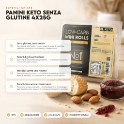 Panini Keto Senza Glutine 4x25g
