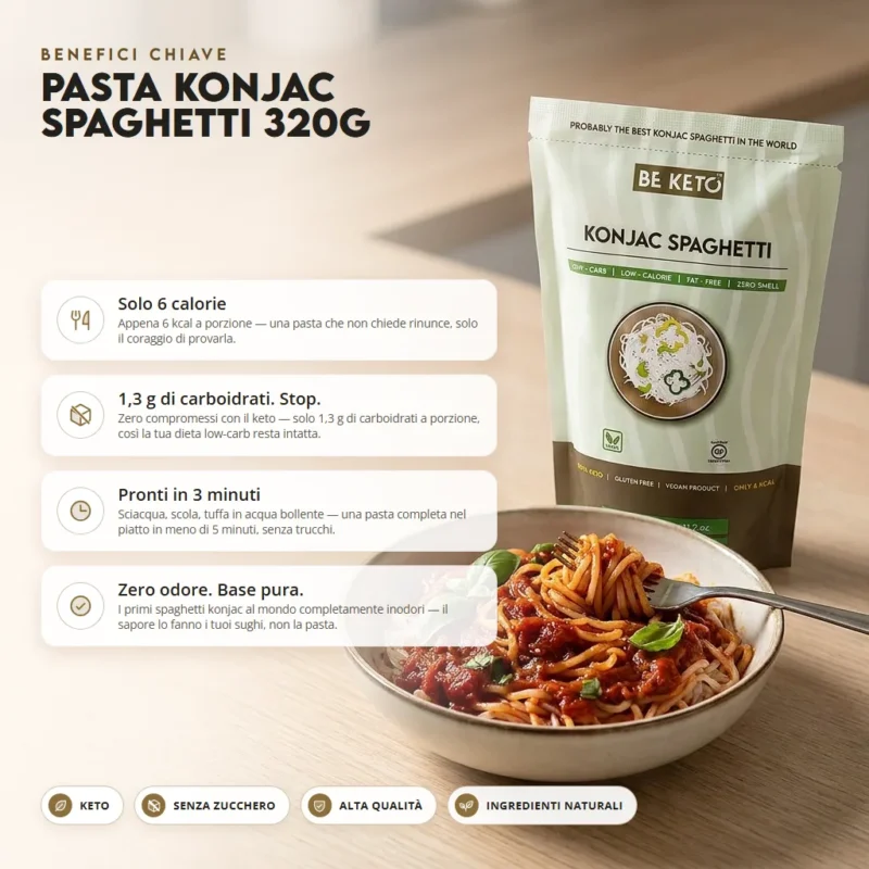 Spaghetti di Konjac 320g – Benefit Spaghetti di Konjac 320g