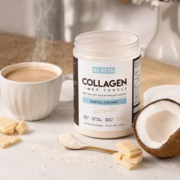 Collagene Keto con olio MCT – Cocco e Cioccolato Bianco 300g