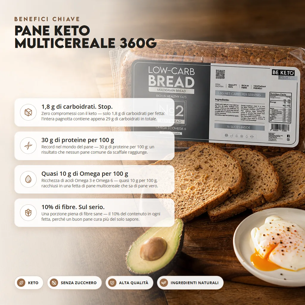 Pane Keto Multicereali 360g