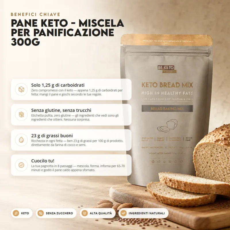 Pane Keto – Miscela per Panificazione 300g