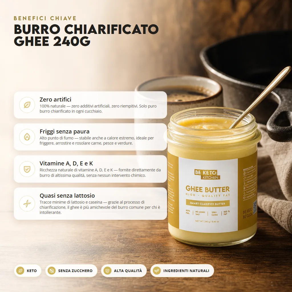 Burro Chiarificato Ghee 240g