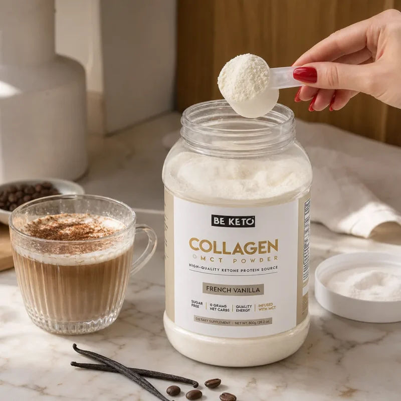 Collagene Keto con olio MCT – Vaniglia Francese 800g