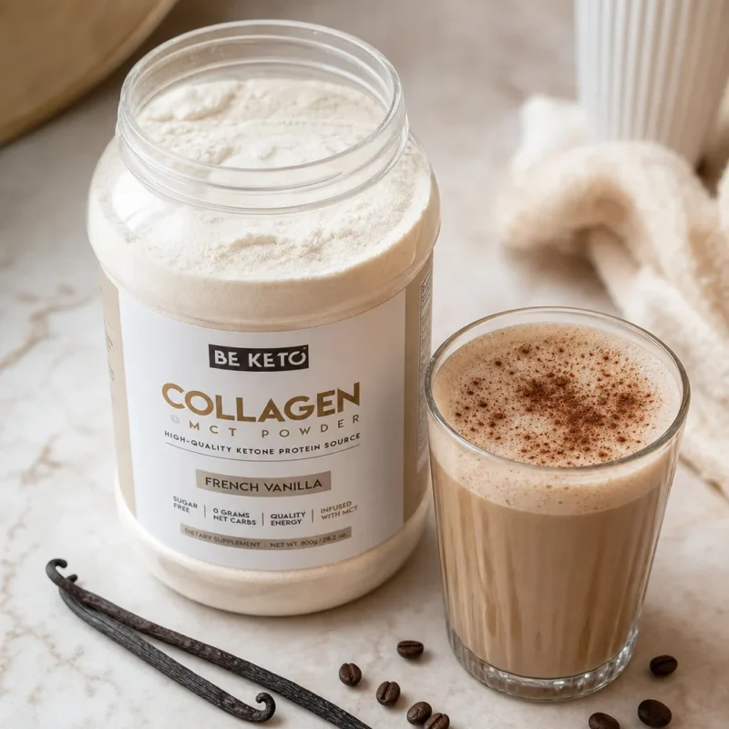 Collagene Keto con olio MCT – Vaniglia Francese 800g
