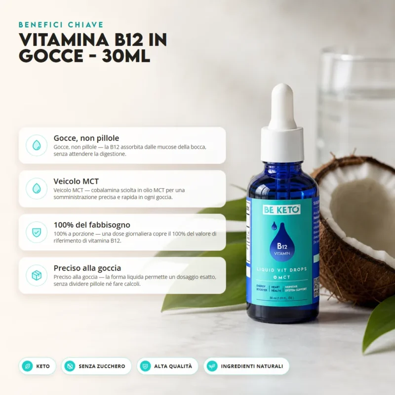 Vitamina B12 in Gocce – 30ml – Benefit Vitamina B12 in Gocce – 30ml
