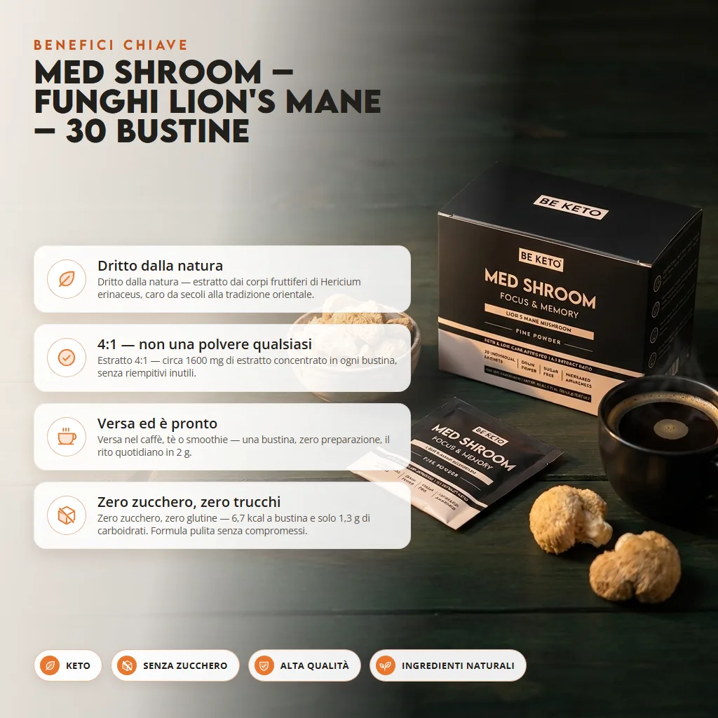 Med Shroom – Funghi Lion’s Mane – 30 bustine