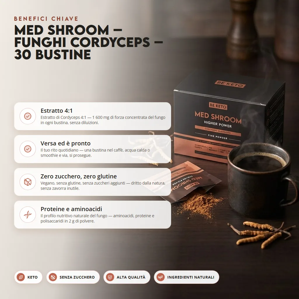 Med Shroom – Funghi Cordyceps – 30 bustine
