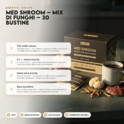 Med Shroom – Funghi Misti – 30 bustine – Benefit Med Shroom – Funghi Misti – 30 bustine