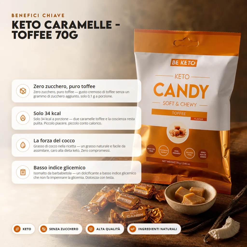 Caramelle Keto – Toffee 70g