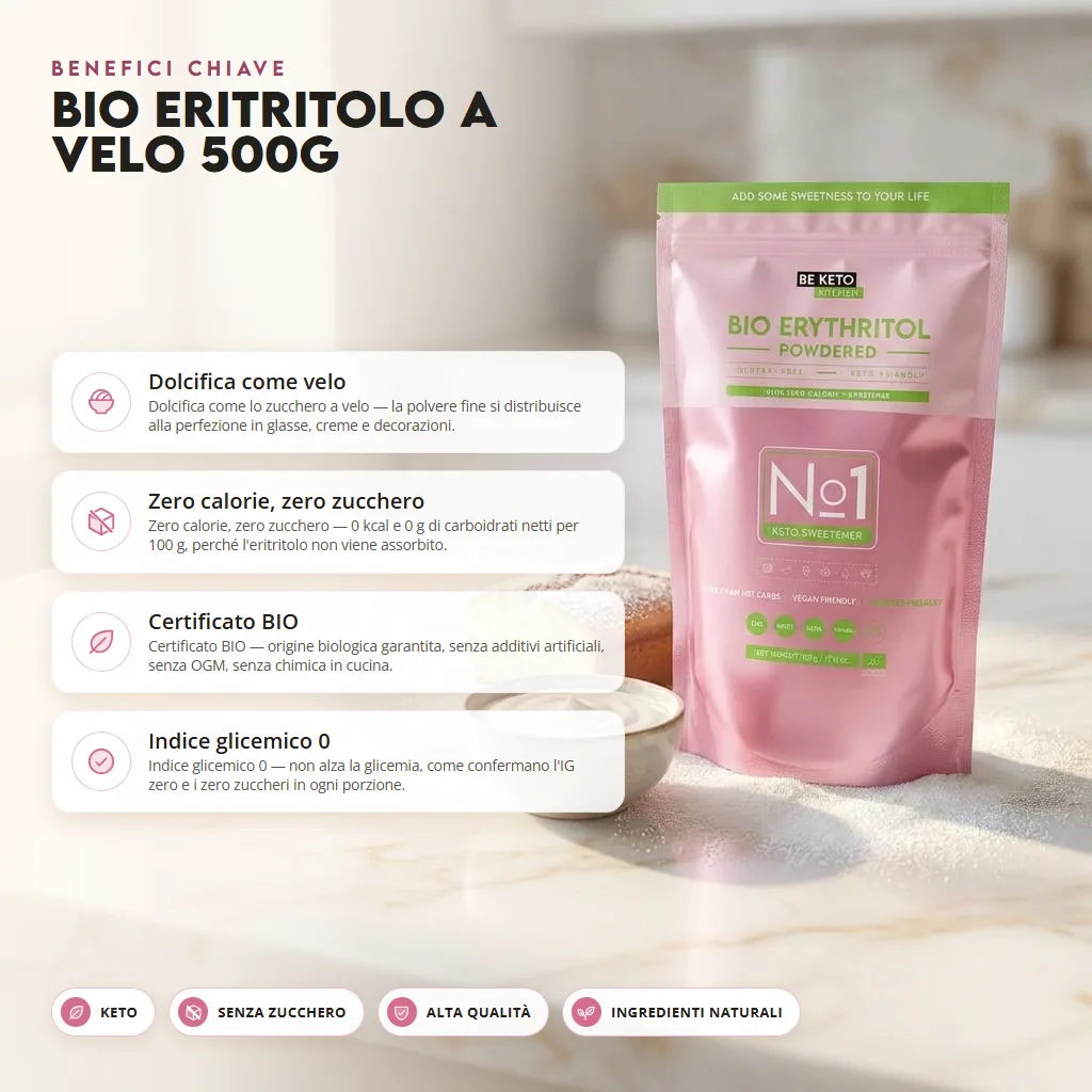 Polvere di Eritritolo BIO – 500g