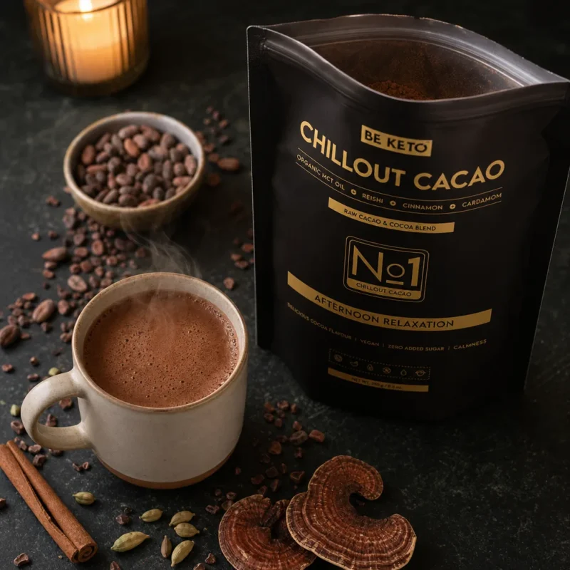 Cacao Cerimoniale – Chillout (Olio MCT & Reishi) – Cannella & Cardamomo 250g