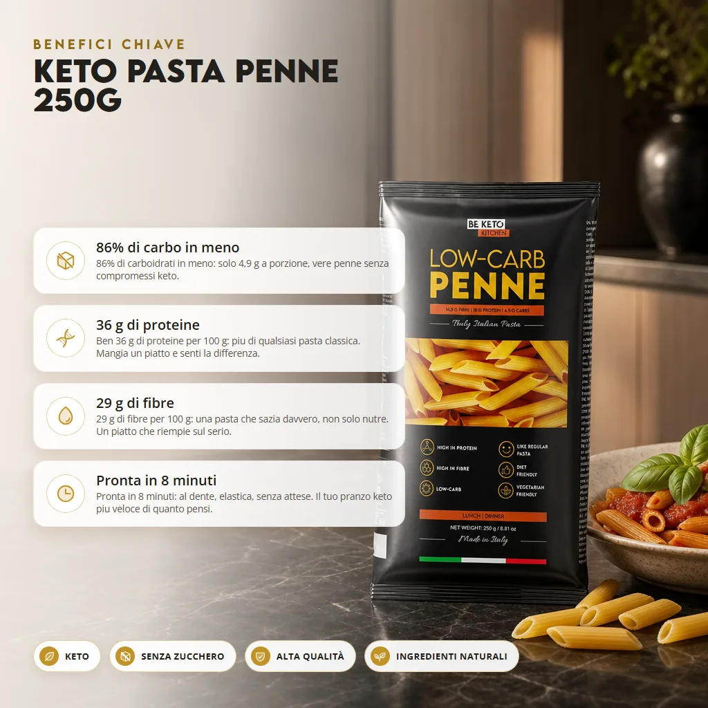 Pasta Keto Penne 250g