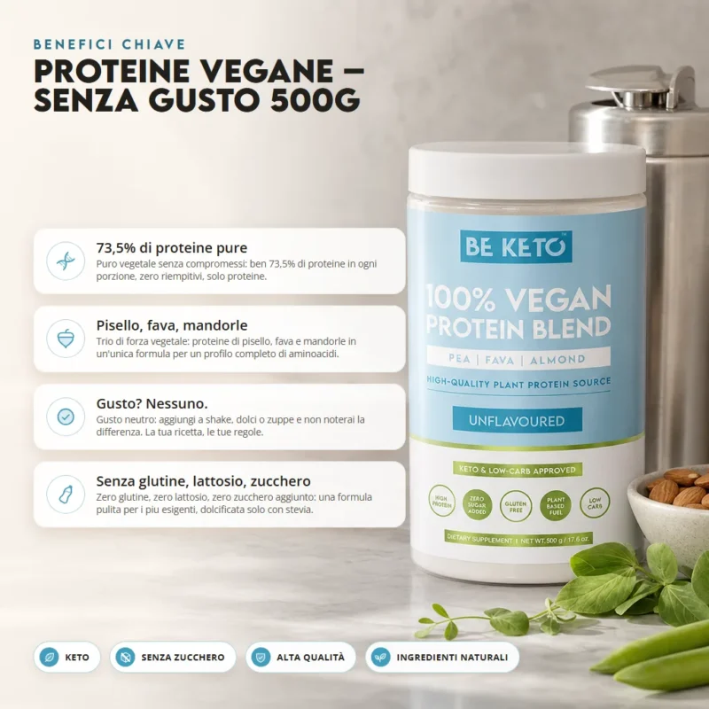 Proteina Vegetale – Non Aromatizzato 500g